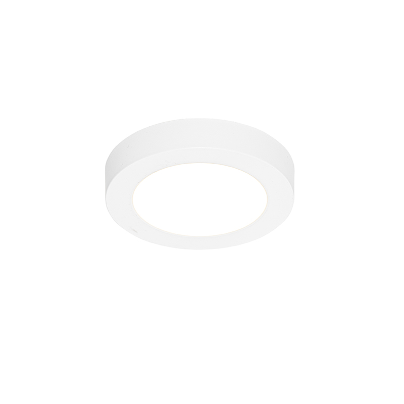 Faretto da superficie o da incasso bianco 14 cm con LED dimmerabile a 3 livelli con interruttore DIP - Trans