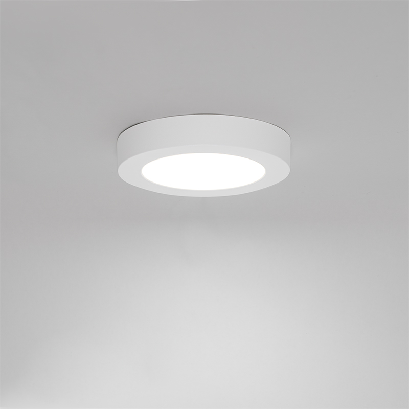 Faretto da superficie o da incasso bianco 14 cm con LED dimmerabile a 3 livelli con interruttore DIP - Trans