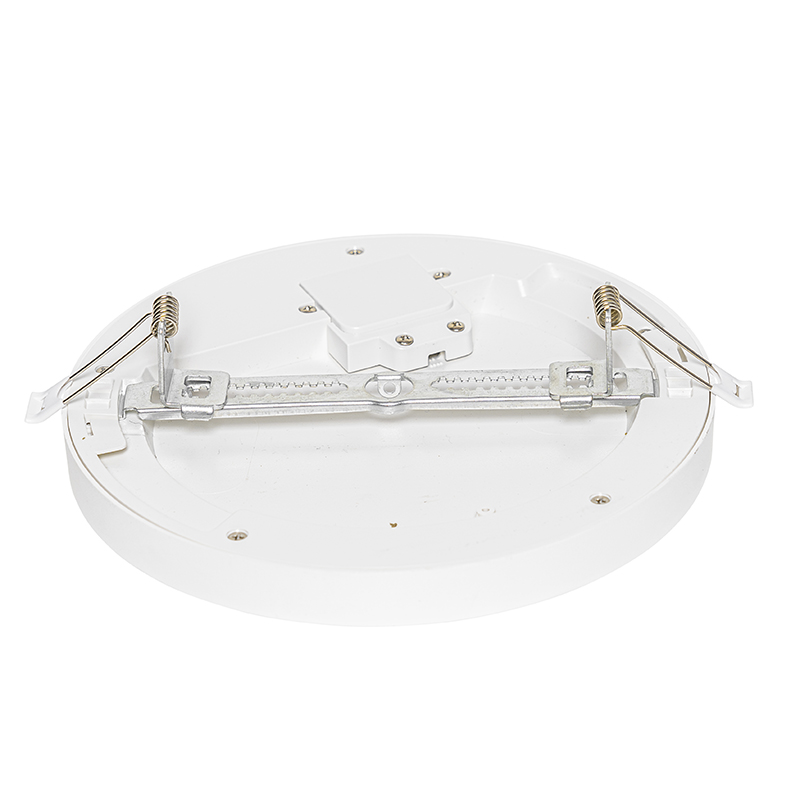 Einbau- oder Aufbaustrahler weiß 22 cm inkl. LED 3 Stufen dimmbar bis warm - Trans