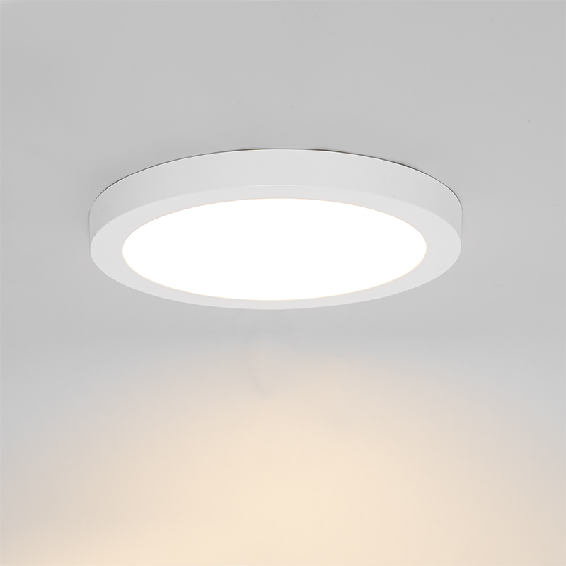 Recessed or Surface-Mounted Spotlight White 22 cm Incl. LED 3-Step Dim ...