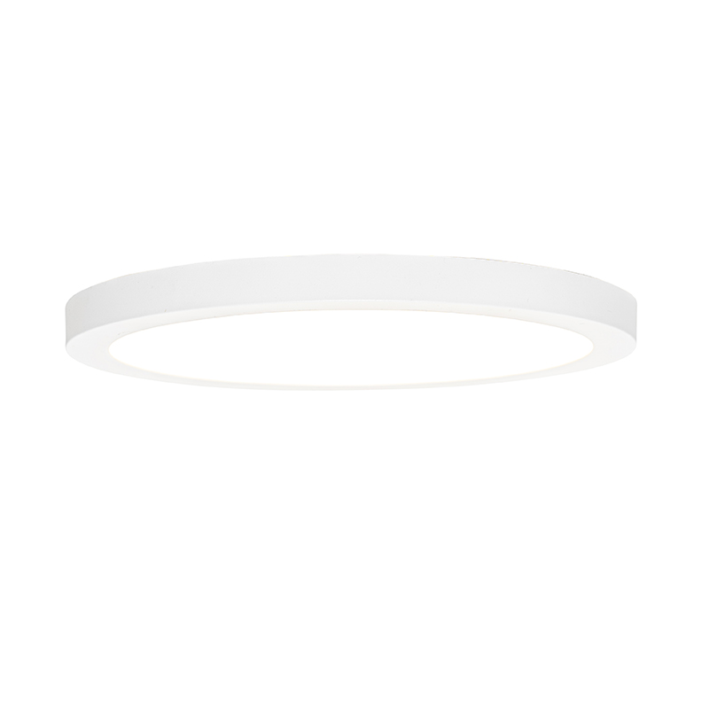Surface-Mounted or Recessed Spotlight White 30 cm incl. LED 3-Step Dim to Warm with Dip Switch - Trans