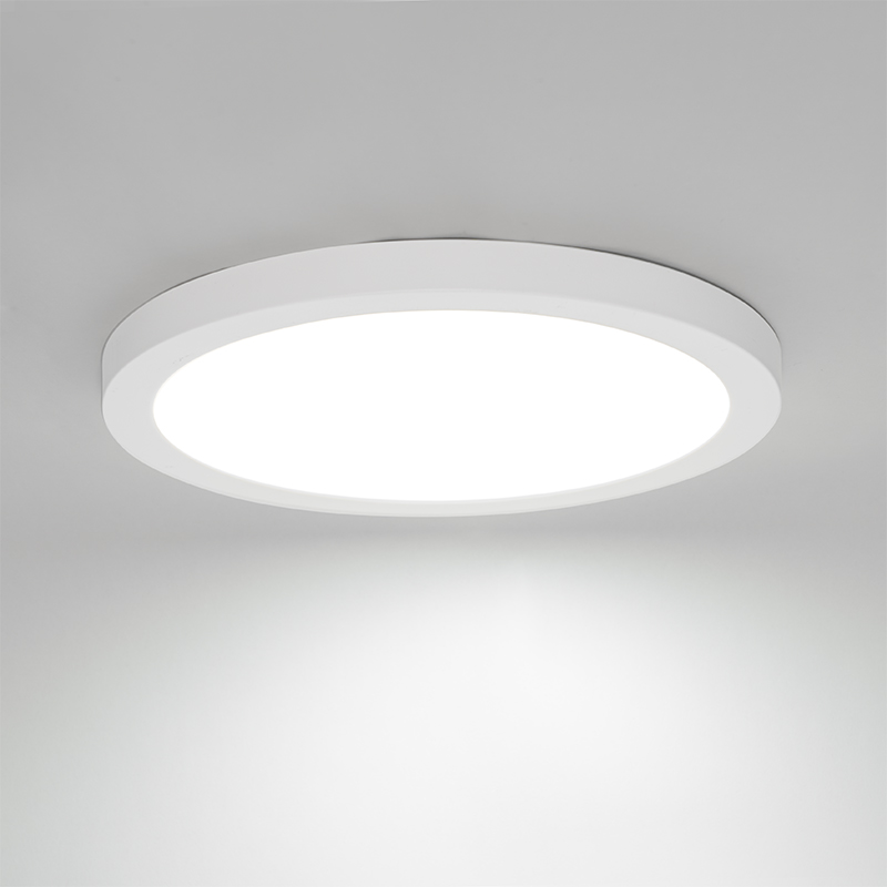 Surface-Mounted or Recessed Spotlight White 30 cm incl. LED 3-Step Dim to Warm with Dip Switch - Trans
