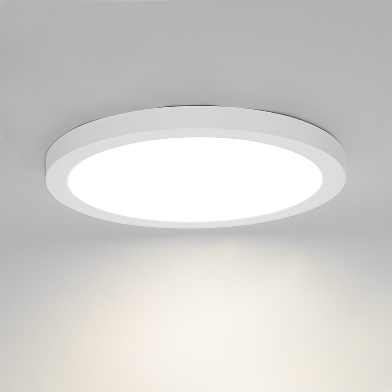 Surface-Mounted or Recessed Spotlight White 30 cm incl. LED 3-Step Dim to Warm with Dip Switch - Trans