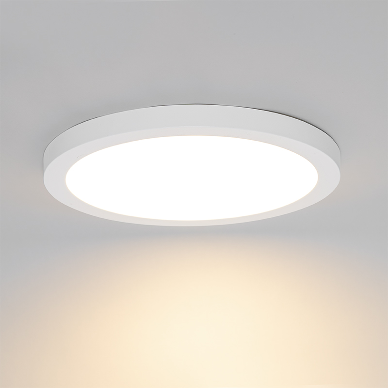 Surface-Mounted or Recessed Spotlight White 30 cm incl. LED 3-Step Dim to Warm with Dip Switch - Trans