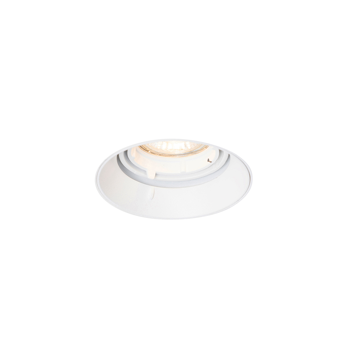 spot encastrable moderne blanc gu10 rond sans bordure - oneon