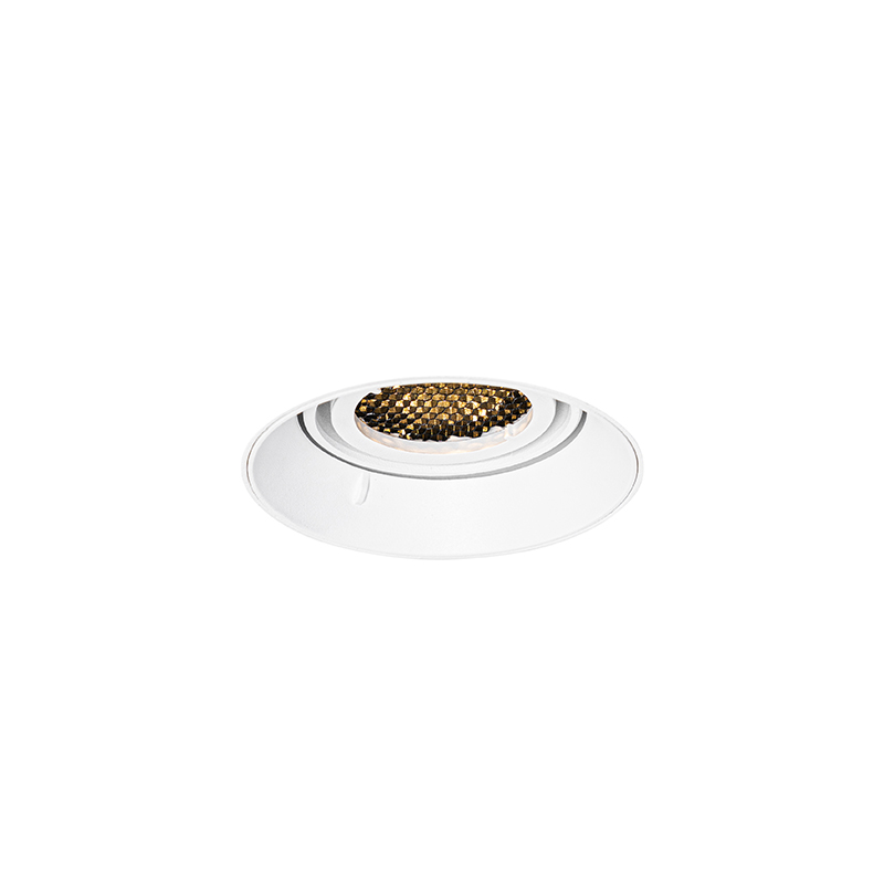 spot encastrable moderne blanc gu10 rond sans bordure - oneon honey