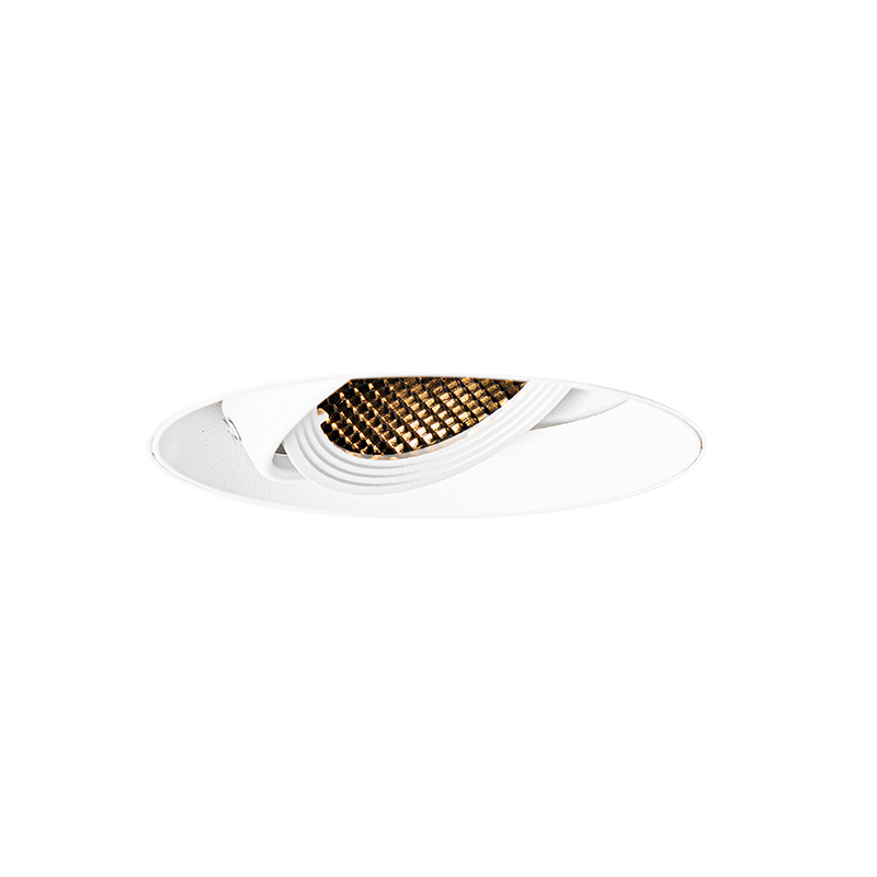 Modern Recessed Spotlight White GU10 AR70 Round Trimless - Oneon Honey