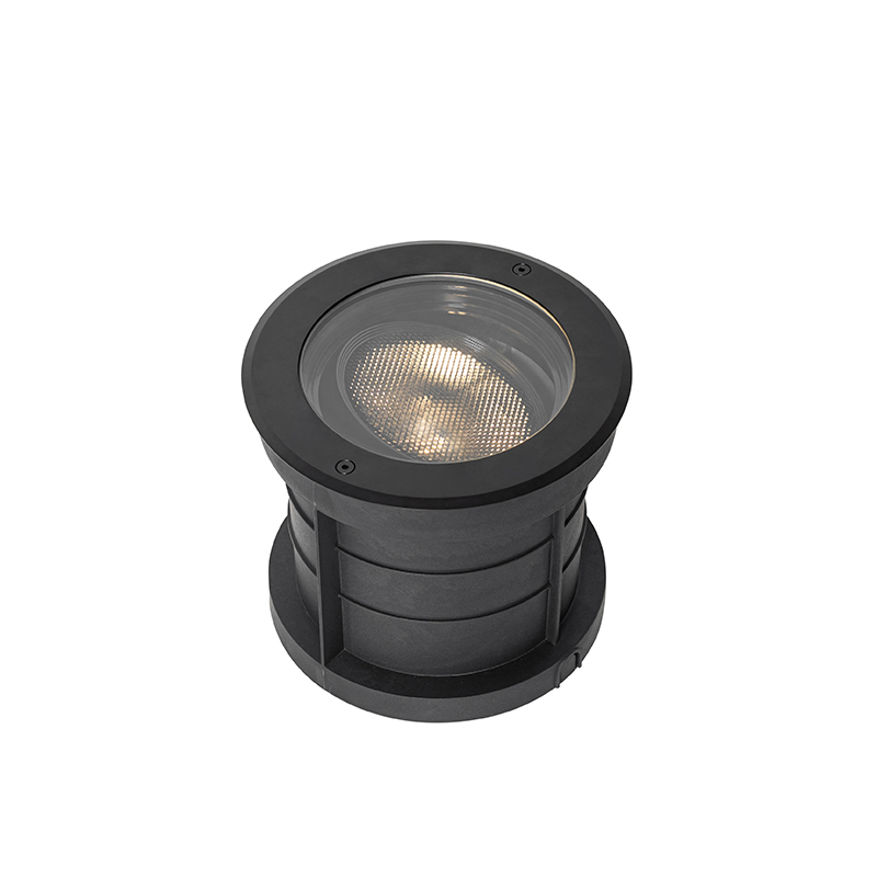 Set of 6 Ground Spot Black AR111 Adjustable IP65 - Delux Honey