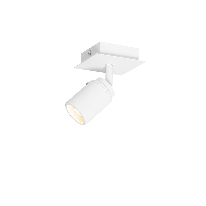 Moderner Badezimmerspot weiß quadratisch IP44 - Ducha
