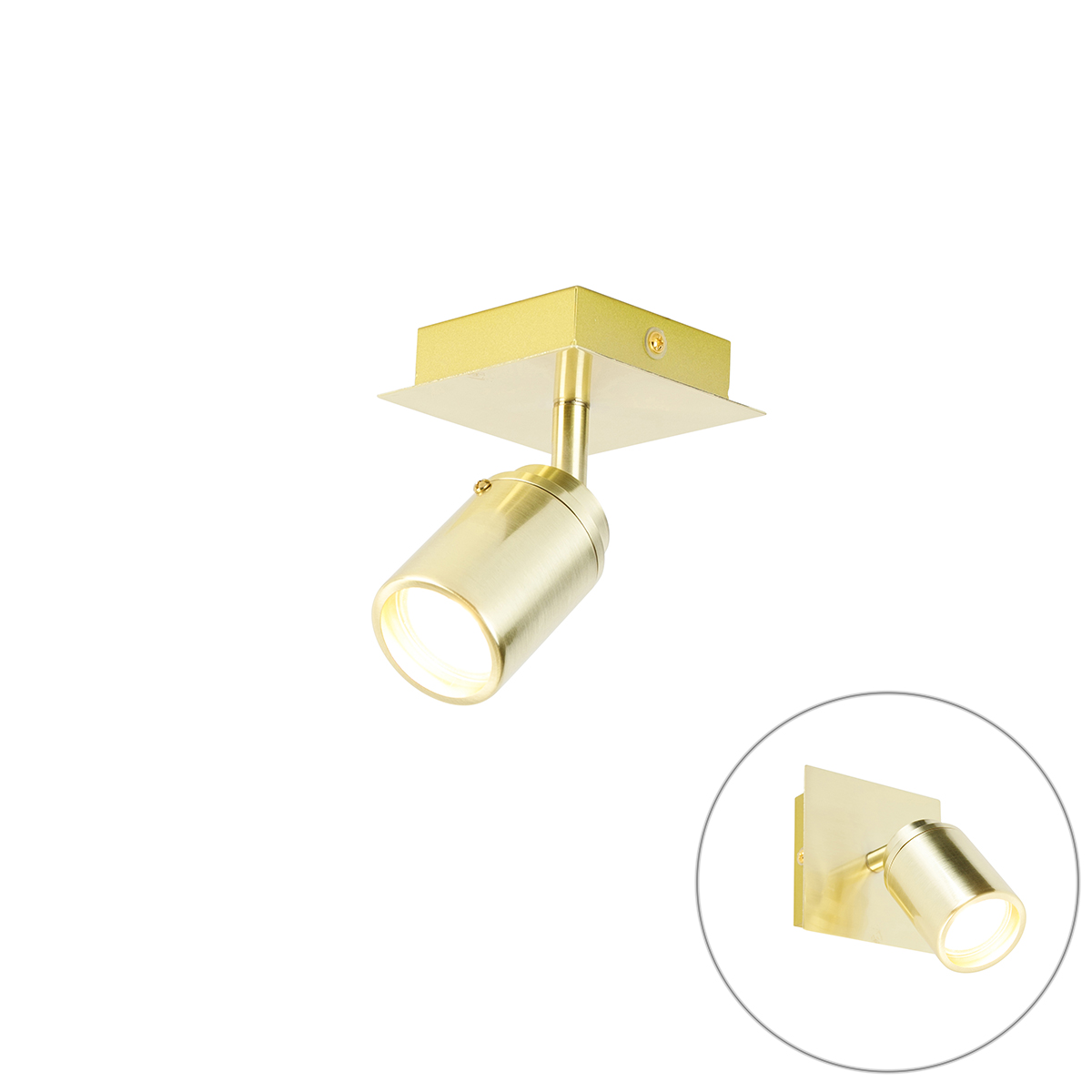 Moderné kúpeľňové bodové mosadzné štvorcové IP44 - Ducha