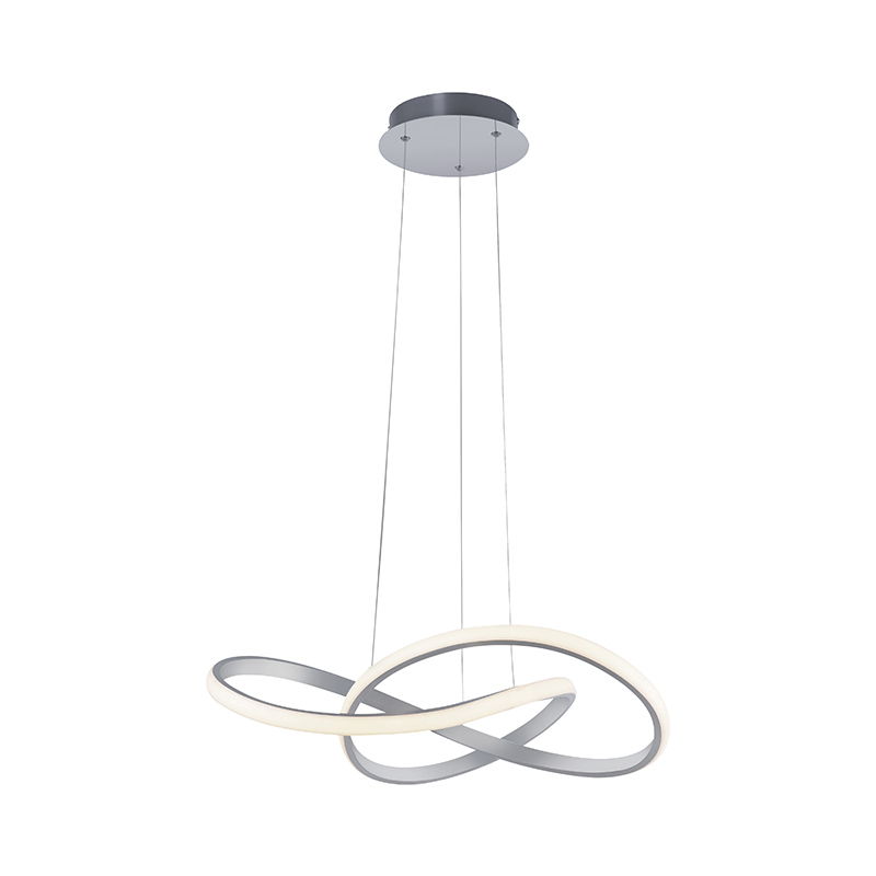 E-shop Dizajnové závesné svietidlo oceľové 57 cm stmievateľné vrátane LED - Viola Due