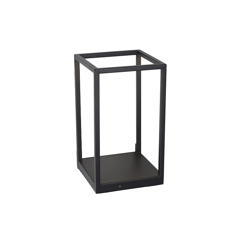 Dizajnové nástenné svietidlo čierne vrátane LED s dotykovým stmievačom - Jitske