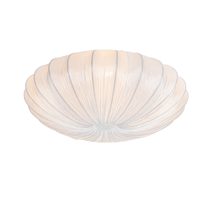 Image of Plafoniera design bianco seta 60 cm 5 luci - Plu