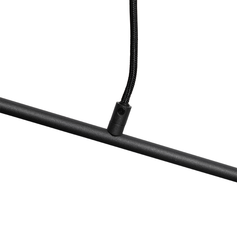 suspension moderne noire 80 cm 6 lumières - sydney