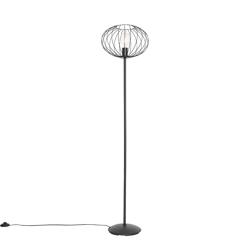 Priemyselná stojaca lampa čierna 36 cm - Margarita Priemyselná stojaca lampa čierna 36 cm - Margarita