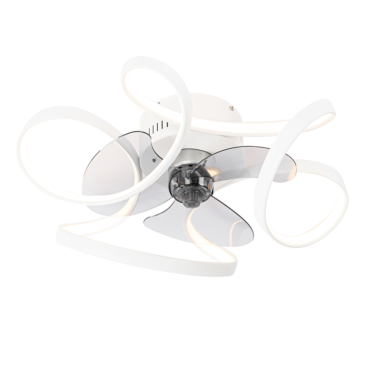 Stropný ventilátor biely vrátane LED s diaľkovým ovládaním - Mandy Stropný ventilátor biely vrátane LED s diaľkovým ovládaním - Mandy