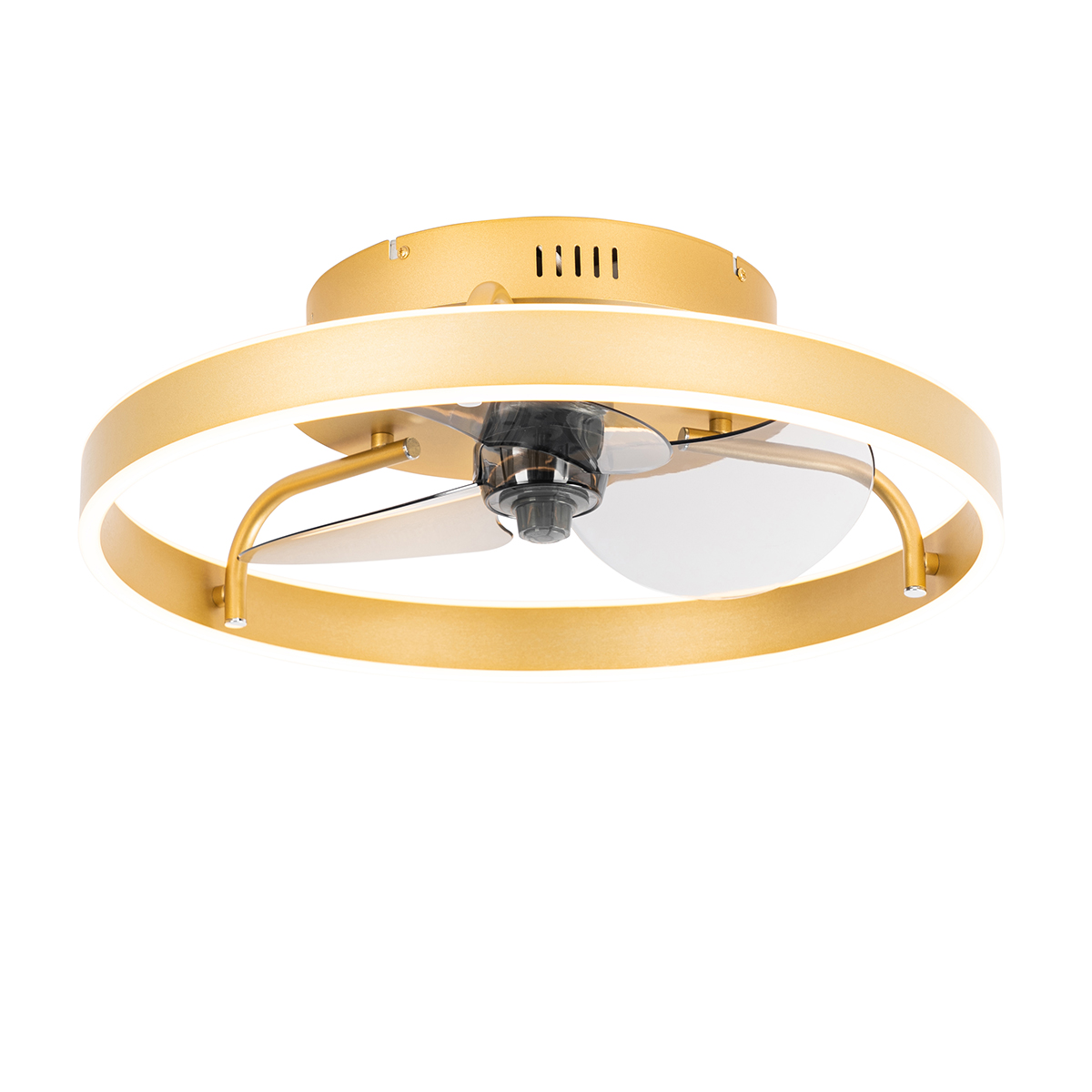 Stropný ventilátor mosadzný vrátane LED s diaľkovým ovládaním - Maddy Stropný ventilátor mosadzný vrátane LED s diaľkovým ovládaním - Maddy