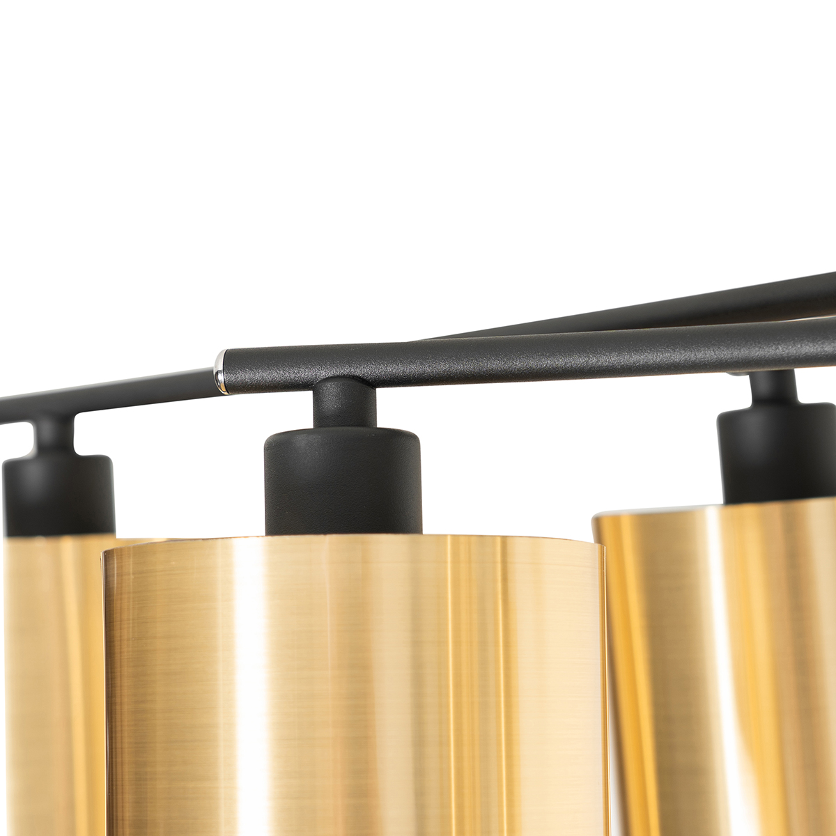 Modern Ceiling Light Black with Gold 6-Lights - Lofty