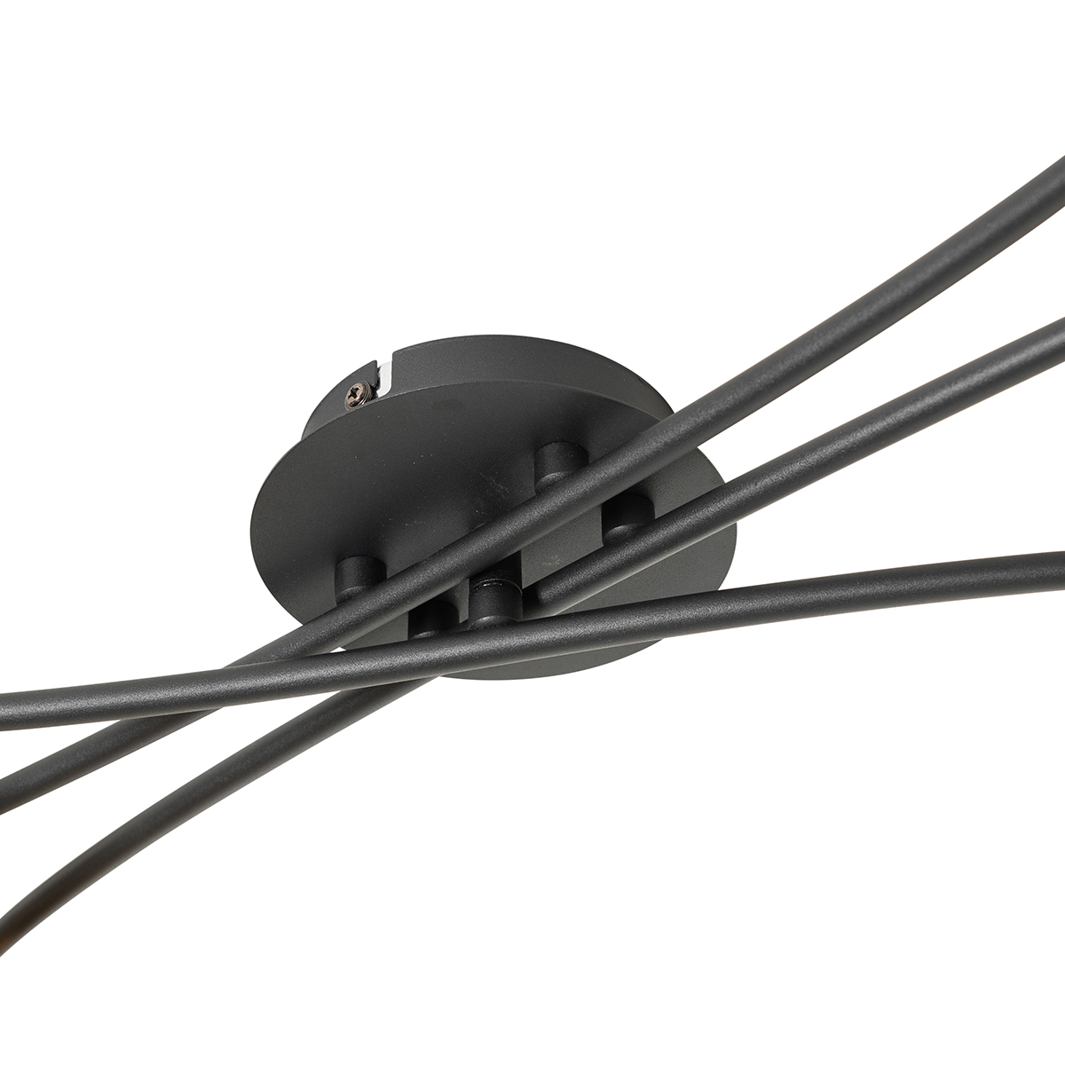 Modern Ceiling Light Black with Gold 6-Lights - Lofty