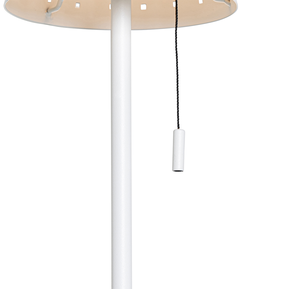 lampadaire d'extérieur blanc avec led dimmable en 3 étapes sur solaire - ferre