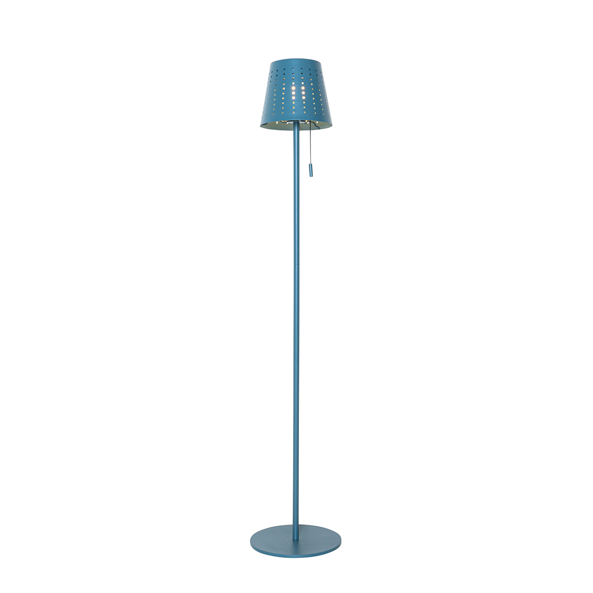 Golvlampa utomhus blå inkl LED 3-stegs dimbar på sol – Ferre
