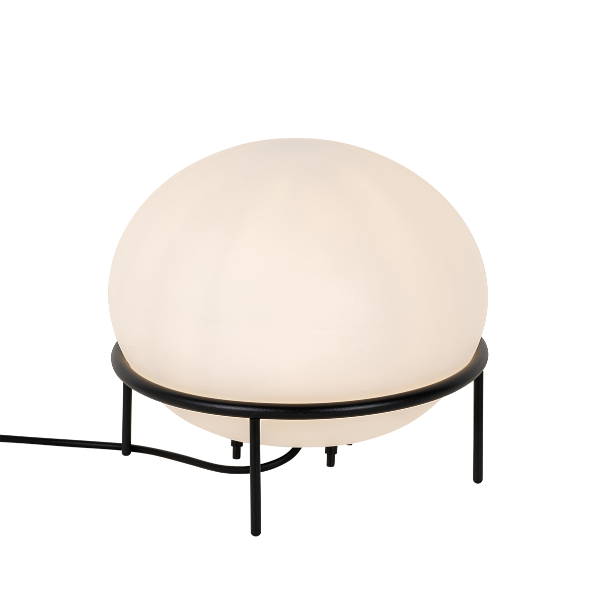Image of Lampada da tavolo da esterno di design nera - Jannie