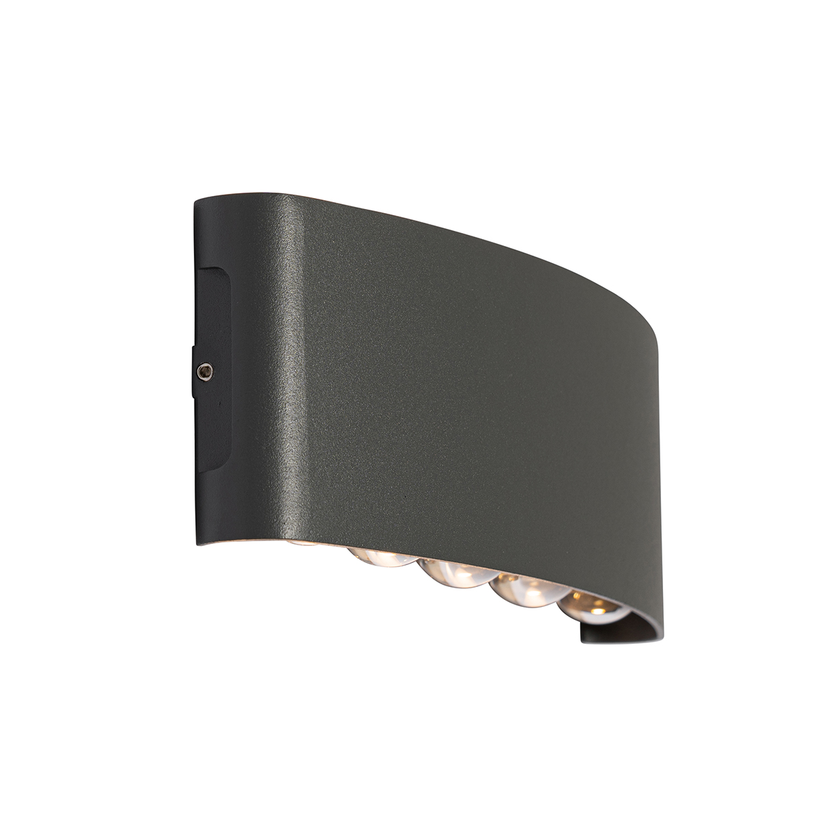 Applique murale d'extérieur gris foncé avec LED 10 lumières IP54 - Silly