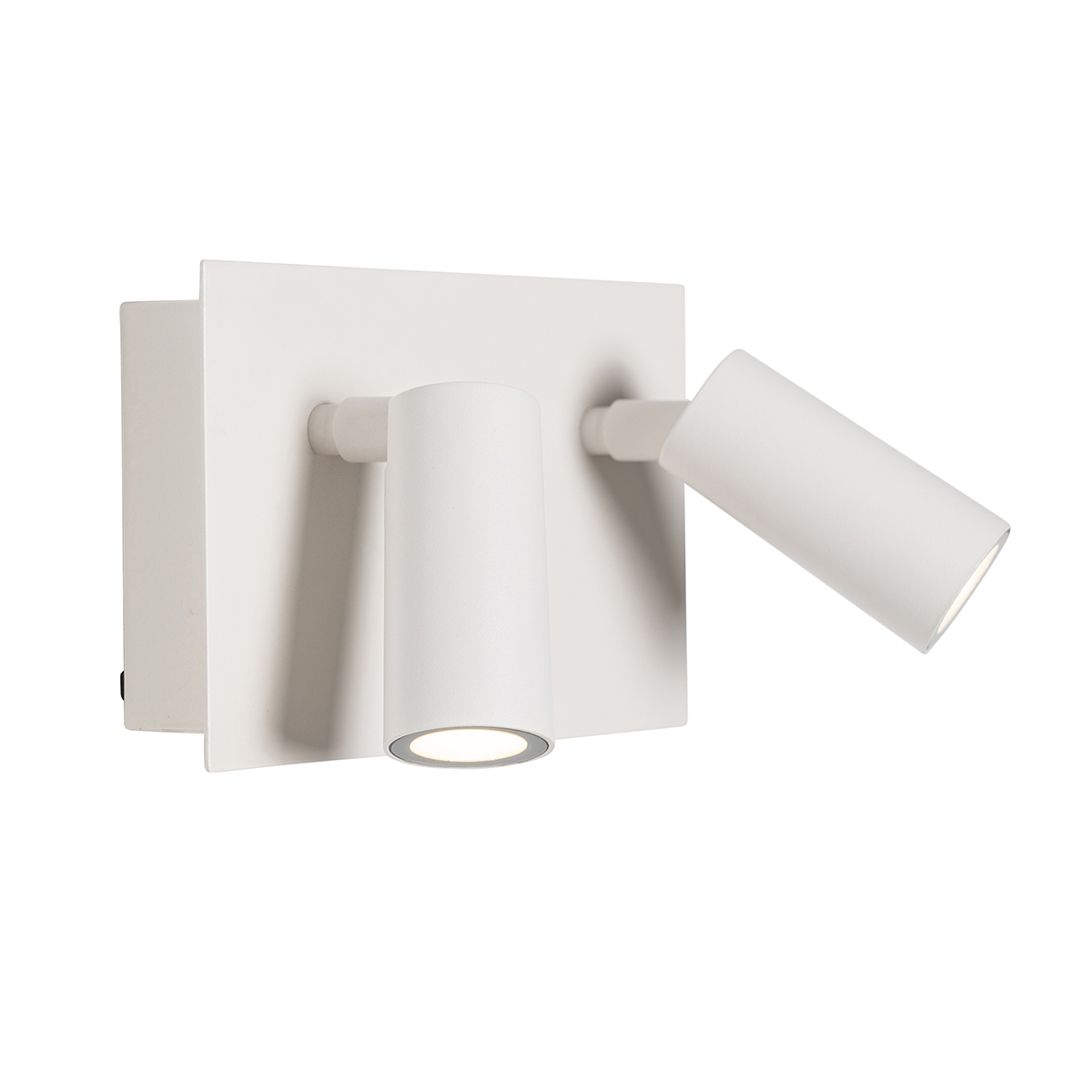 Lampada da parete per esterni bianca con LED 2 luci sensore di movimento - Simon