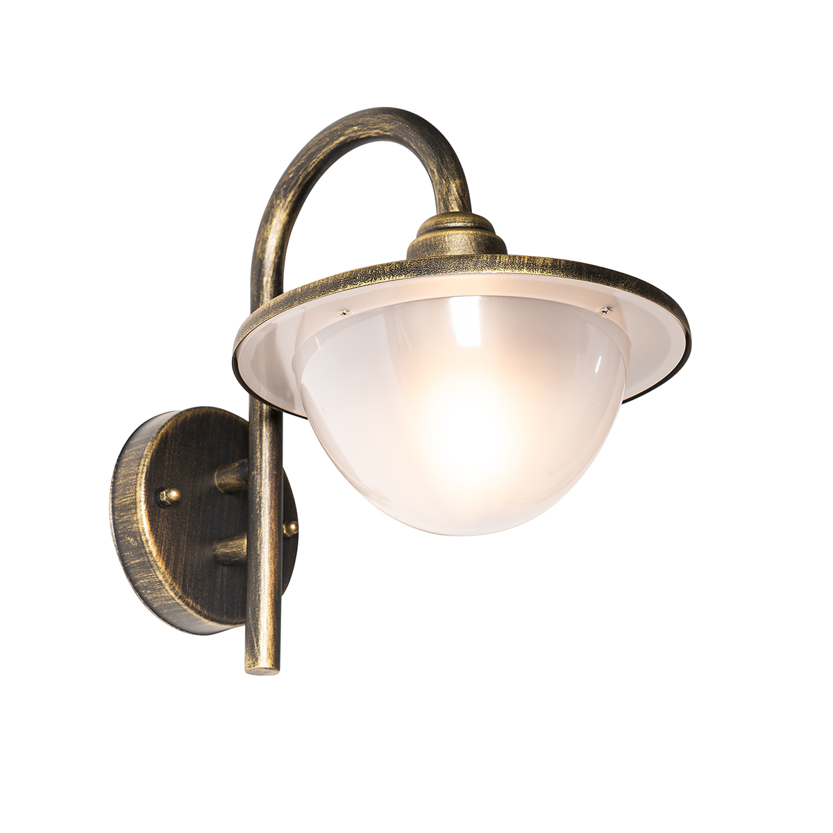 Lanterna da parete per esterni classica oro antico IP44 - Bruges