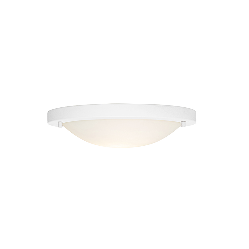 plafonnier moderne blanc 31 cm ip44 - yuma