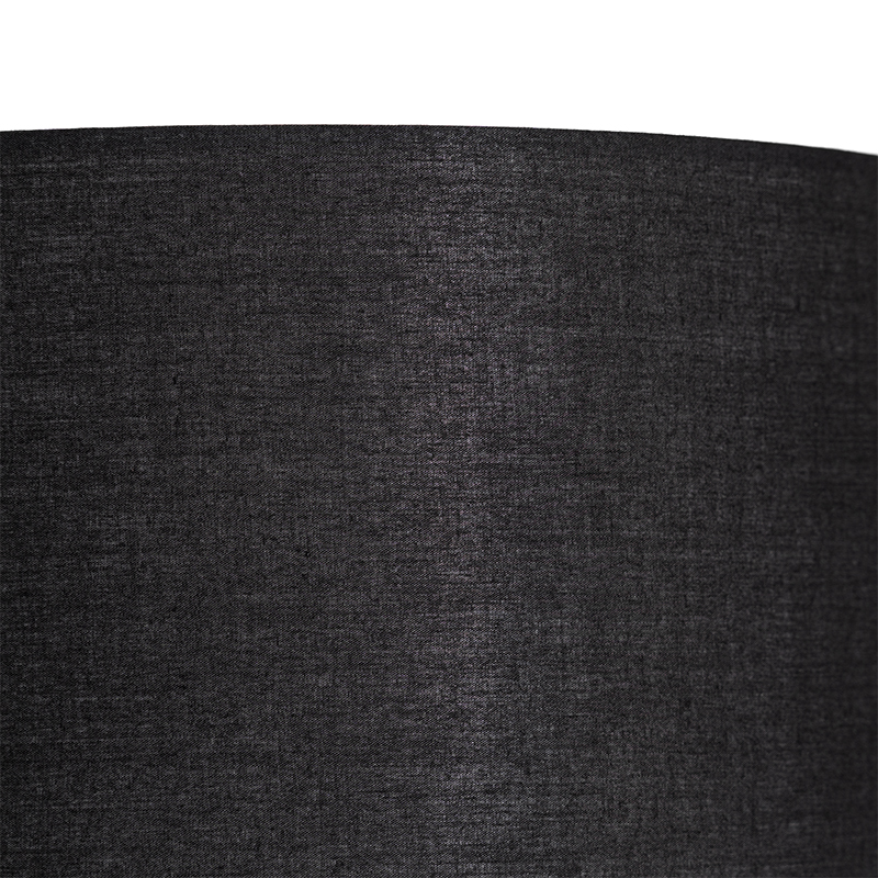 lampadaire noir avec intérieur doré et liseuse - jelena