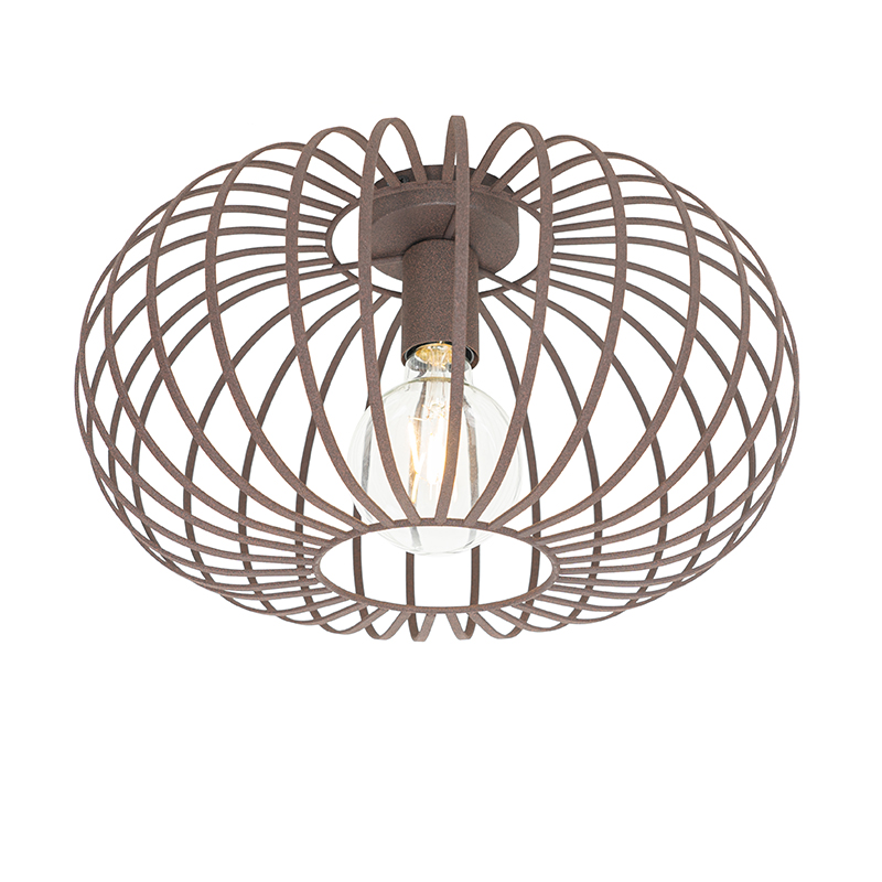 Design taklampe rustbrun 39 cm - Johanna