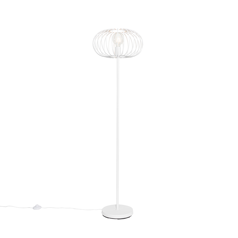 E-shop Dizajnová stojaca lampa biela - Johanna
