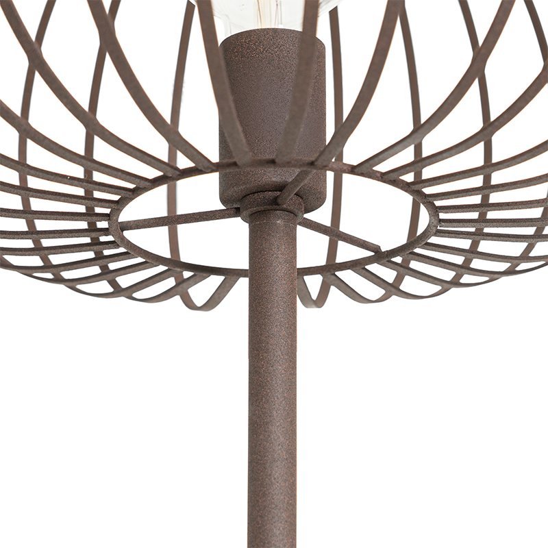 lampadaire design marron rouille - johanna