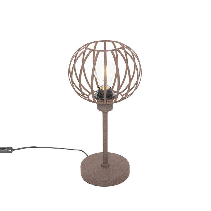 Lampă de masă de design brun ruginiu - Johanna