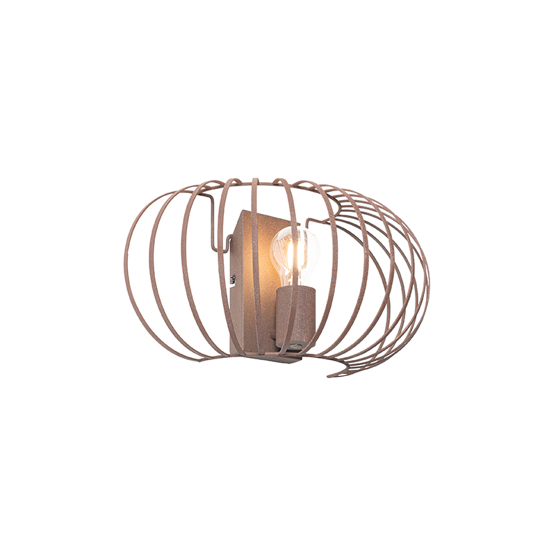 Design fali lámpa rozsdabarna 39 cm - Johanna