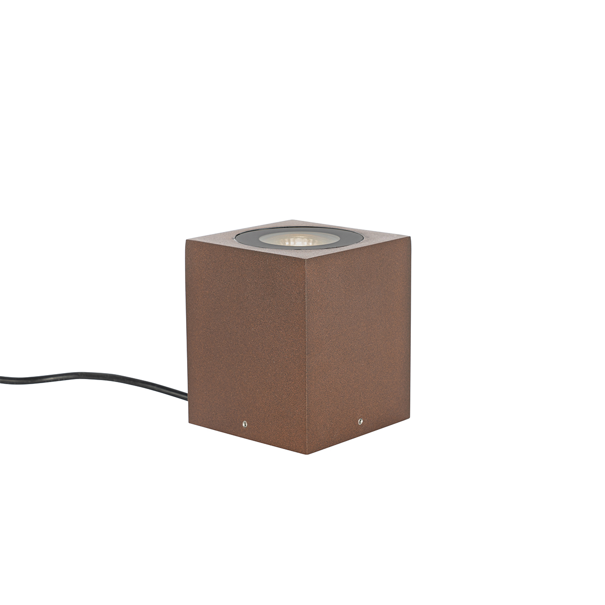 spot de jardin industriel marron rouille carré ip65 - lennard