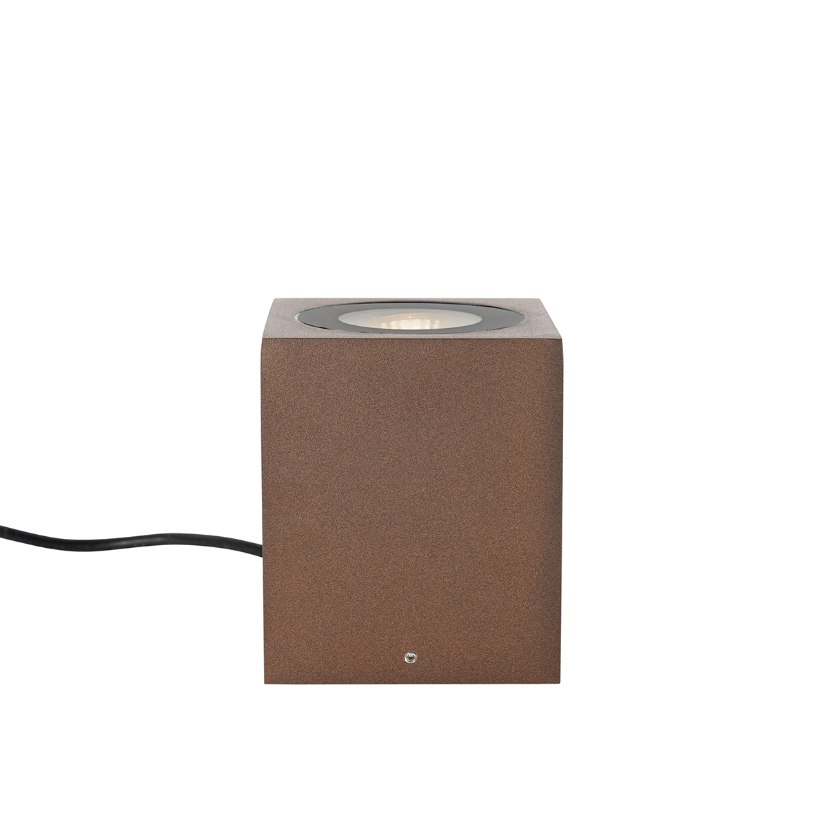 spot de jardin industriel marron rouille carré ip65 - lennard
