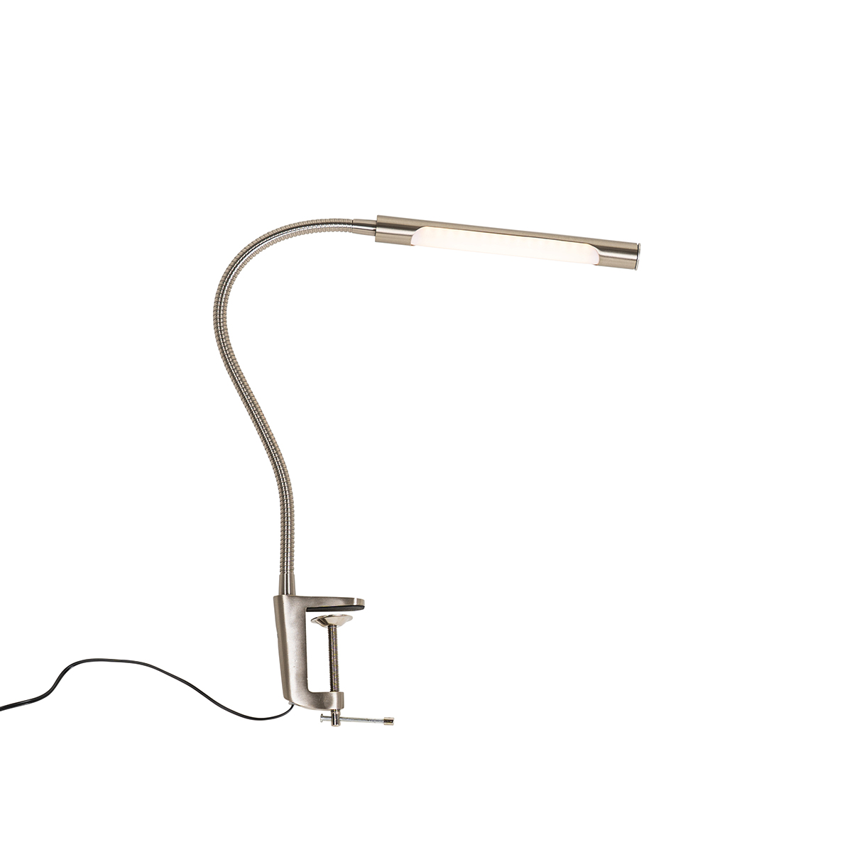 Klemm-Schreibtischlampe Stahl inkl. LED mit Touch-Dimmer - Lionard