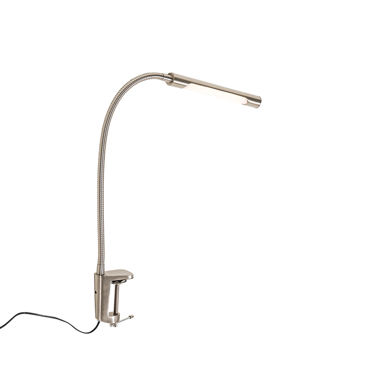 Klemm-Schreibtischlampe Stahl inkl. LED mit Touch-Dimmer - Lionard