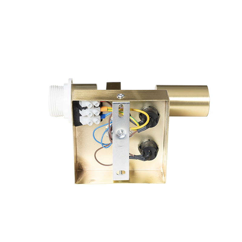 Modern Wall Light Brass with Reading Light - Brescia