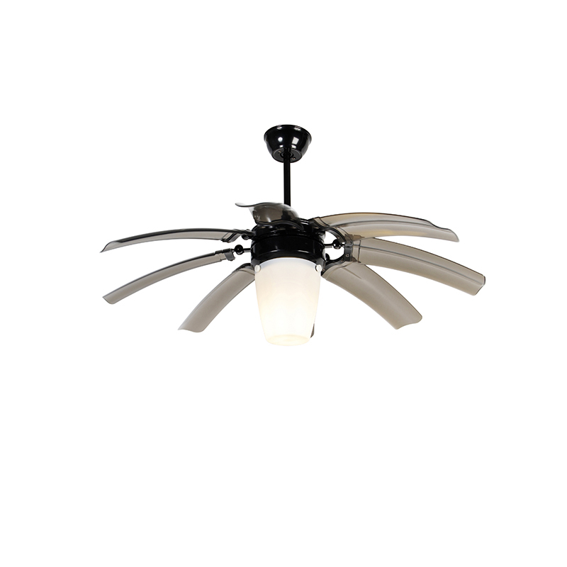 Ventilateur de plafond noir avec télécommande – Wings 42