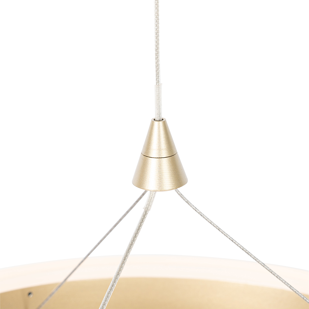 suspension laiton 30 cm avec led dimmable en 3 étapes - lyani