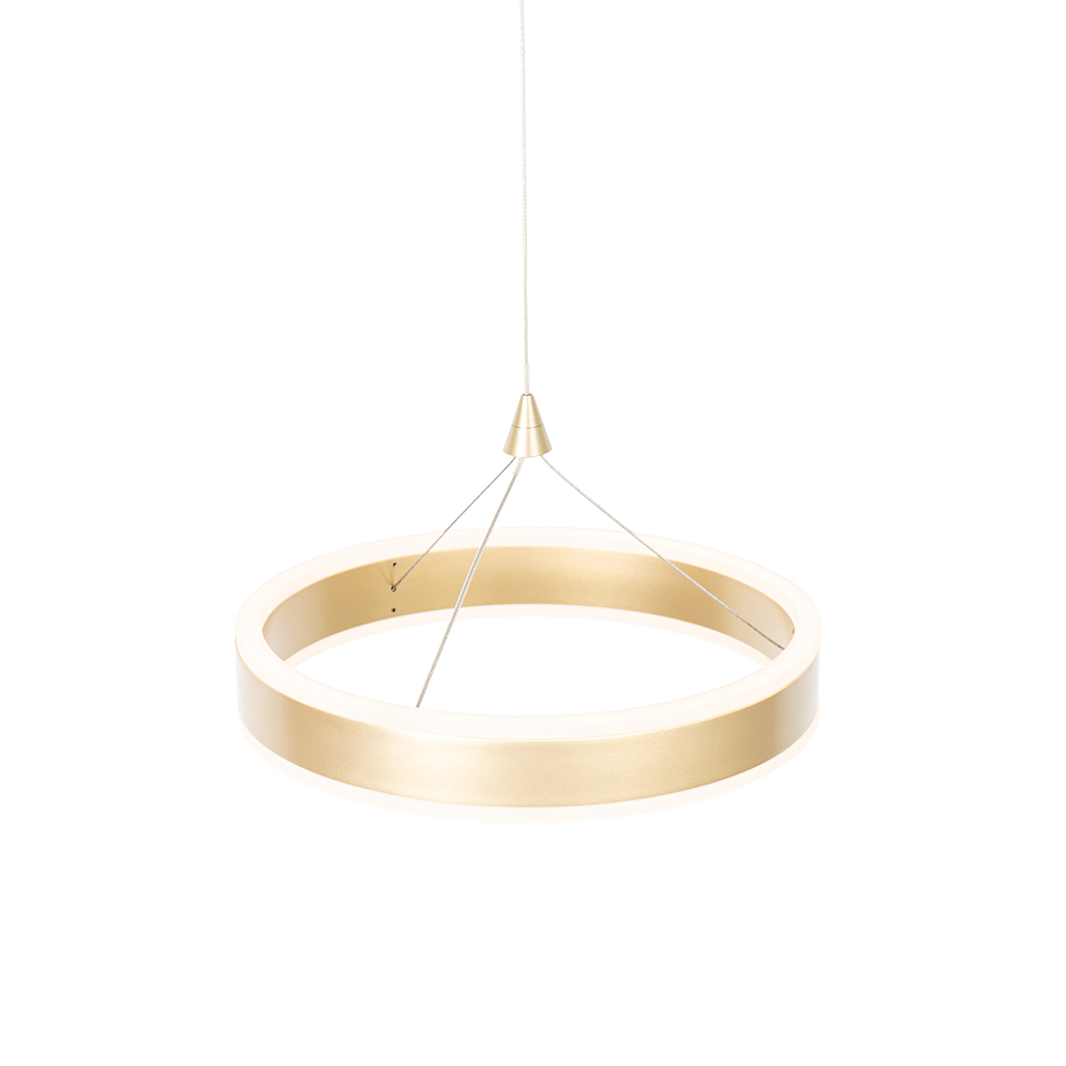 suspension laiton 30 cm avec led dimmable en 3 étapes - lyani