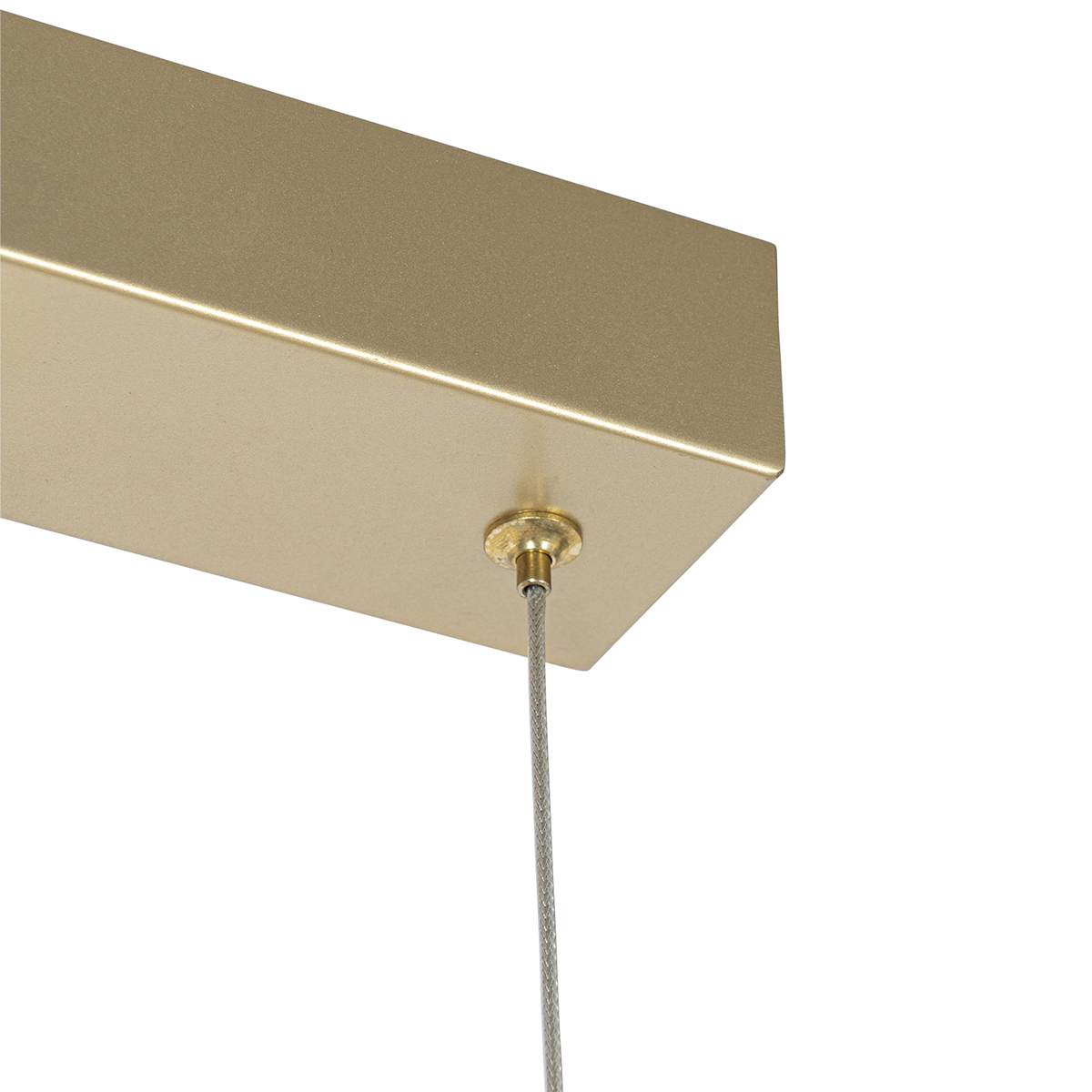 Lampada a sospensione in ottone rettangolare incl. LED dimmerabile a 3 livelli 3 luci - Lyani