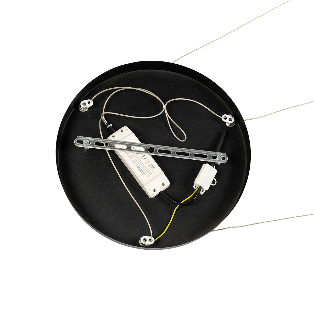 Hängelampe schwarz rund inkl. LED 3-stufig dimmbar 3-Licht - Lyani
