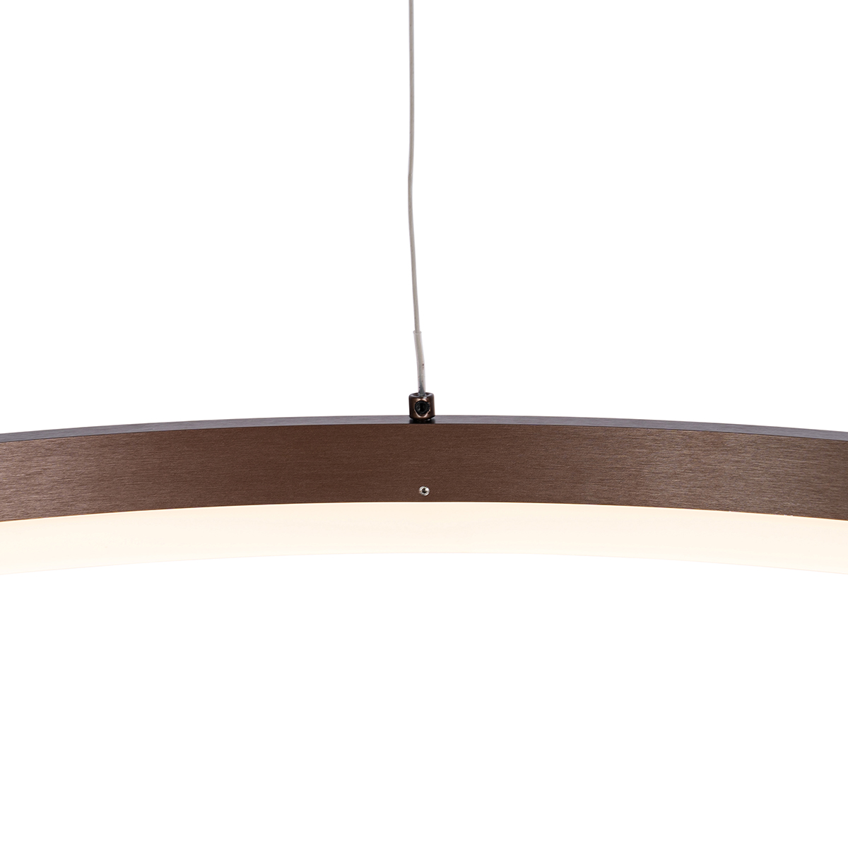 suspension design bronze 80 cm avec led dimmable en 3 étapes - anello