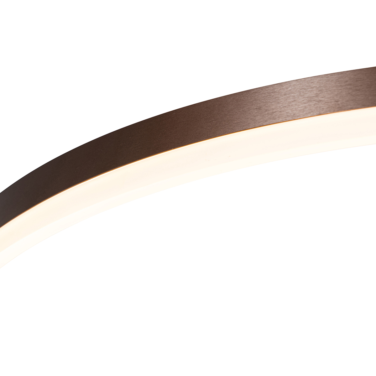 suspension design bronze 80 cm avec led dimmable en 3 étapes - anello