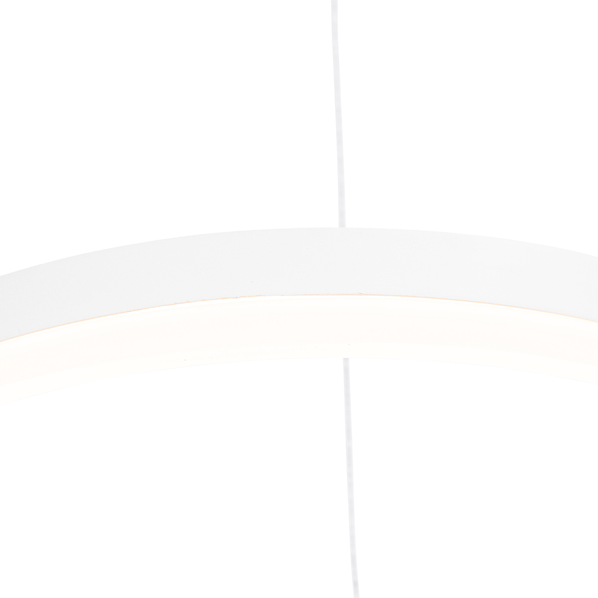 suspension design blanche 40 cm avec led dimmable en 3 étapes - anello