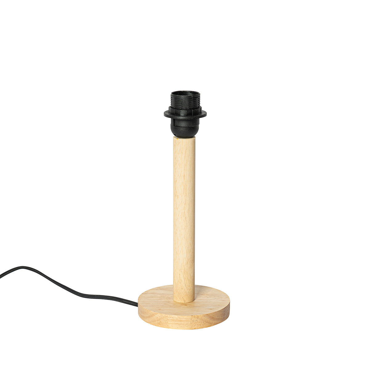 Rustikálna stolná lampa drevo bez tienidla - Mels